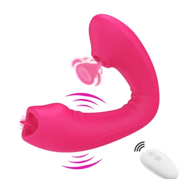 Silicon Vagin Vibrator Limba Lins Penis artificial Vibratoare 10 Moduri de Clitoris, punctul G Masaj cu Control de la Distanță Jucărie Sexuală pentru Femei