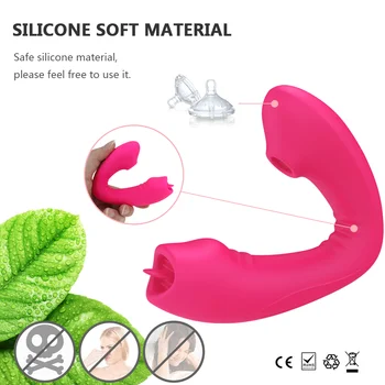 Silicon Vagin Vibrator Limba Lins Penis artificial Vibratoare 10 Moduri de Clitoris, punctul G Masaj cu Control de la Distanță Jucărie Sexuală pentru Femei