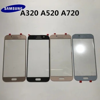 Original Samsung Galaxy A3 A320 A5 A520 A7 A720 A2017 Carcasa Spate Sticla Telefonului Capac Spate Baterie Usa+geam frontal+obiectiv + INSTRUMENTE