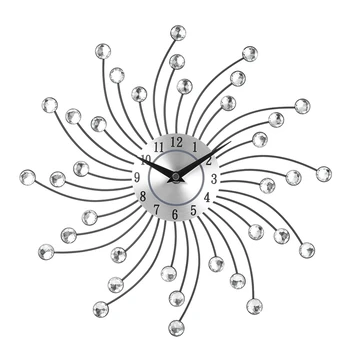 3D de Mari dimensiuni Ceas de Perete Metal Cristal Decorațiuni interioare Moderne Tăcut Ceasuri Pentru Camera de zi, Birou