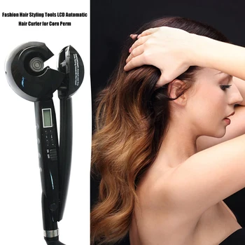 LCD bagheta ondulator automat bigudiu de păr hair styling instrumente de sex Feminin bigudiuri Profesionale sertizare fier de păr crimper Căldură