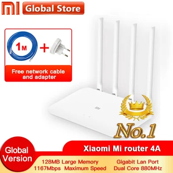 Xiaomi 4A Router Gigabit ediție 2.4 GHz +5GHz WiFi DDR3 Mare Câștig 4 Antena APP Control Mi router 4A WiFi Repeta Xiaomi Router
