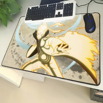 XGZ Tineret Anime de Mari Dimensiuni Mouse Pad Negru Prindere Naruto Prietenie Golden Cape Laptop PC Masa Mat Cauciuc Universale Non-alunecare