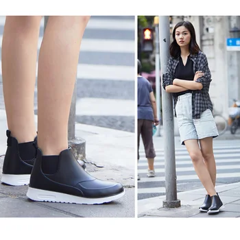 Femei pantofi Slip-On Sneakers rezistent la apa de Ploaie Pantofi Femei Glezna pantofi Sport stil