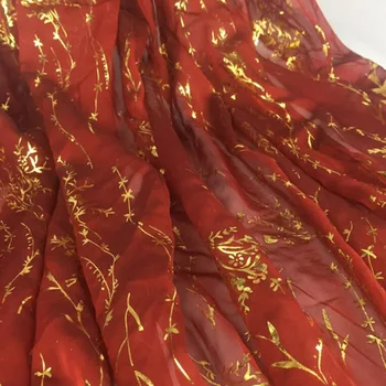 Cosplay Dress bronzare tesatura de sifon ramuri de salcie tesatura subtire de bronz costum de material DIY etapă 1Meter