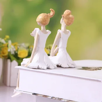 2 buc/set Înger Frumos Rasina de Artizanat Zână Figurine Cadou de Nunta Decor Acasă
