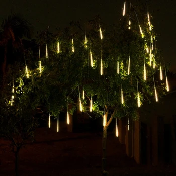 Solar de Meteoriți Ploaie de Lumină LED 30CM cu LED Lumina de Crăciun de Nunta Grădină Xmas Șir Lumina sărbătorilor în aer liber de Iluminat