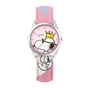 Snoopy copii ceas drăguț femei doamnelor ceasuri destul de coroana snoopy creative ceasuri barbati ceas Cuarț Ceasuri de mana Rezistent la Apa