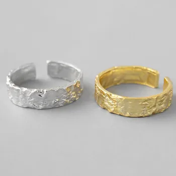 Simplu Femei/Femei Argint 925 Reglabil Rotund Deget Inele Argint/Bijuterii Din Aur