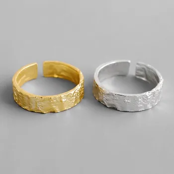 Simplu Femei/Femei Argint 925 Reglabil Rotund Deget Inele Argint/Bijuterii Din Aur