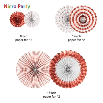 Nicro 62 buc/set Fericit Ziua de nastere Decoratiuni Partid Kit a Crescut de Aur Felinare, Flori, Baloane Acasă Decor Nou DIY #Set94