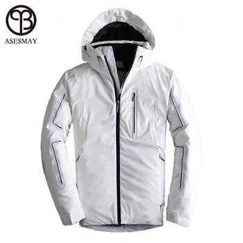 Asesmay Brand Bărbați Îmbrăcăminte De Iarnă Haina Alb Rață Jos Jacheta De Înaltă Calitate Îngroșa Cald Cu Gluga Impermeabile Hanorace, Îmbrăcăminte Exterioară