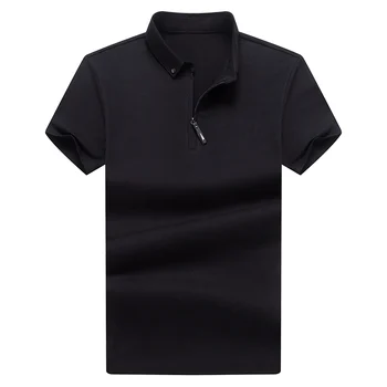 Liseaven Bărbați 2019 Turn-down Guler T-Shirt Bumbac Slim Fit Tricouri Culoare Solidă Scurte T-Shirt Barbati Casual Camasa Homme