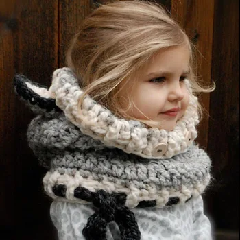 Iarna Copii Vulpe Urechi Manual Beanie Pălărie Eșarfă Seturi pentru 1~10 Ani Copii Fete Eșarfe Transport Gratuit