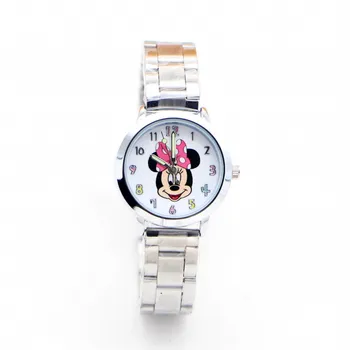 New Sosire Minnie Mouse Desgin Femei Brand Din Oțel Inoxidabil Casual Cuarț Fete Copii Ceasuri Relojes Montres Kol Saati