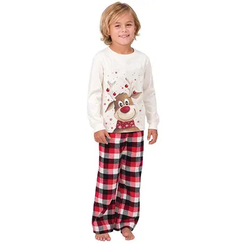 Top + pantaloni de Familie potrivire set pijama pijama set de Crăciun pijama Familie potrivire set pijama salopeta baby