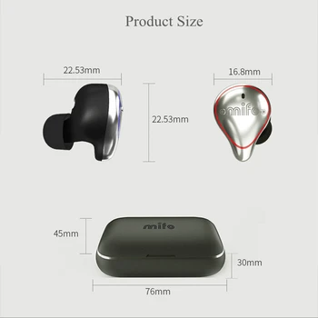 Mifo 05 HIFI Sport Căști Stereo Ultra mici mini invizibil Pavilioane Wireless Bluetooth căști cu Microfon pentru mobilephone