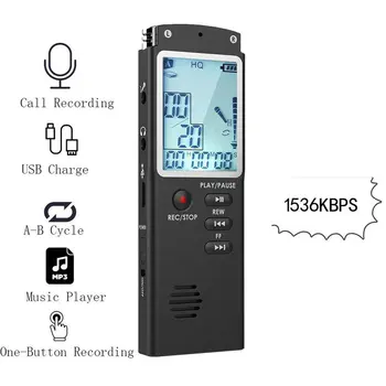 Portabil Digital Voice Recorder de Voce Activat de Sunet Digital Audio Recorder Înregistrare Dictafon MP3 Player