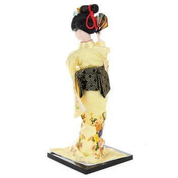 KiWarm Retro Japonez Kabuki Papusa Kimono Statuie Figurine, Ornamente pentru Casa Hotel Birou Dulapuri Decor de Arta Meșteșugurilor Cadou 30cm