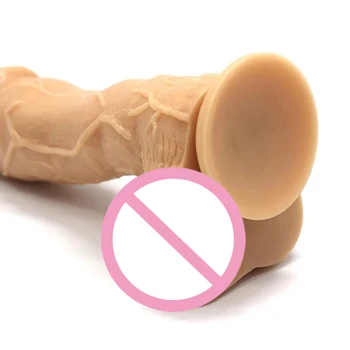 10 Inch Cină Mare Sex Artificial Penis Urias Glans Penis artificial Penis Realist Adult Sex Toys Dong pentru Femeile cu ventuza Puternica