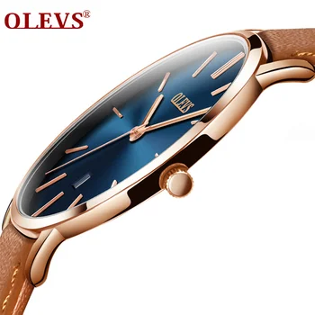 OLEVS Barbati curea din Piele Ceasuri de Top de Brand de Lux Sportului Militar Încheietura ceas pentru Bărbați Inteligent Calendar Ceasuri Automate de sex Masculin Ceas
