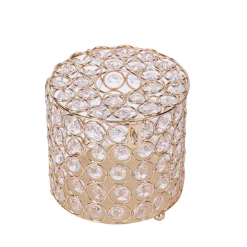 Creatie Artificiala Pearl Cristal Caseta De Țesut Îndepărtat Rotund Prosop De Hârtie Raft De Depozitare Decorațiuni Interioare