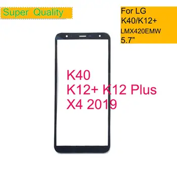 10buc/lot Pentru LG K40 K12+ K12 Plus X4 2019 X420EM Touch Screen Geam Frontal Panoul Frontal Exterior Lentila de Sticla Pentru LG K40 LCD Sticlă