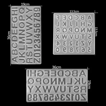 1buc Stil Mixt Silicon Matrite de Turnare Alfabetul englez Rășină Epoxidică Matrite Pentru Bijuterii DIY Face Constatări Consumabile Accesorii