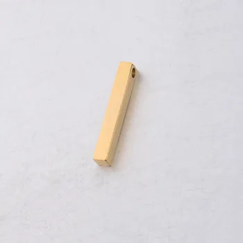 30pc 4*28mm Culoare de Aur din Oțel Inoxidabil Material Oglindă poloneză Dreptunghi Bara de Farmec pentru Bijuterii de Moda de a Face Manual DIY Meșteșug