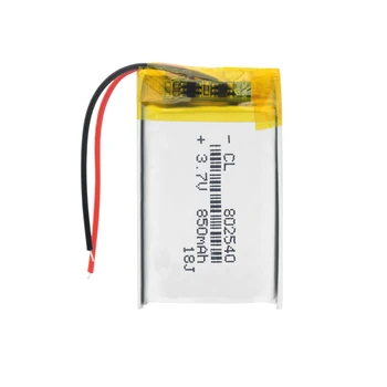 Alimentare cu baterie de litiu litiu-polimer baterie Reîncărcabilă 802540 850 mah 3.7 V Pentru MP3 MP4 MP5 GPS PSP MIJLOCUL setul cu Cască Bluetooth