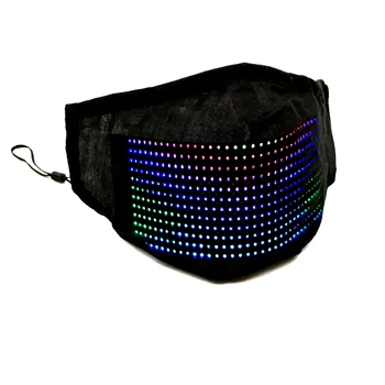 LED-uri RGB Masca, Display LED Mesaj Fullcolor Masca pentru Petrecerea de Craciun de Ziua Campanie Masca