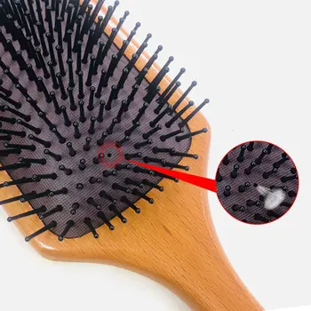 Oval Boar Bristle Nailon Pieptene De Par Mini Anti-Static De Păr Scalp Masaj Pieptene Perie De Păr Salon De Păr Perie Instrument De Styling