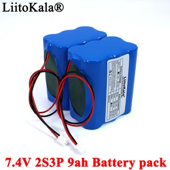 Liitokala 7.4 V 18650 Litiu Acumulator 2S 6ah 9ah Pescuit LED Difuzor Bluetooth 8.4 V Urgență DIY Baterii cu PCB