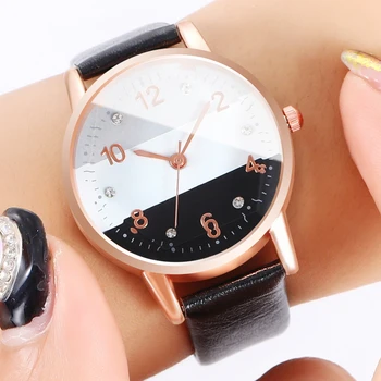 2020 Femei de Moda de Lux din Piele Analog Cuarț Ceas de mână Doamnelor Ceasuri Femei Rochie Ceas Reloj Mujer Relogio Feminino Ceas