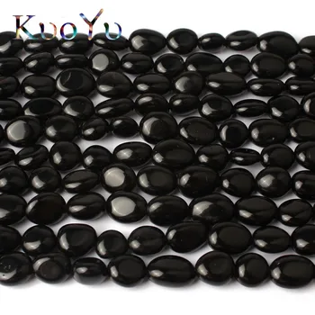 8-10mm Natural Neregulate obsidian Negru Margele Vrac Piatra Margele Pentru a Face Bijuterii Bratari DIY Colier 15