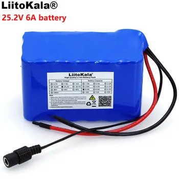 LiitoK 24V 6Ah 6S3P 18650 Baterie 6000mAh Biciclete Electrice Moped /Electric/Li ion Baterie Pack, cu 25,2 v BMS Protecție