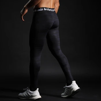 Mens de Compresie Ciorapi Jambiere Jogging, Alergare Sport Fitness Pantaloni iute uscat Pantaloni de Formare Antrenament Yoga MMA pantaloni de Trening