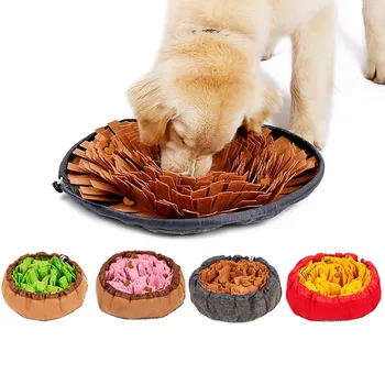 Interactiv Caine de Companie Jucării Rundă de Companie Sniffing Pad Lavabil Formare Pătură de Hrănire Mat punand cap la Cap mai Multe culori Câine Jucării
