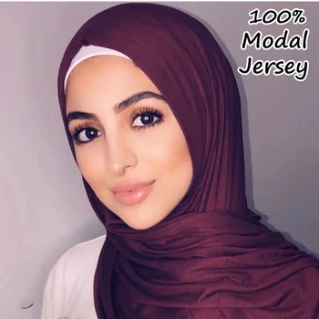 Z1 20buc 220g de Înaltă calitate modal Jersey bumbac șal hijab lung eșarfe eșarfă femei folie banda 180*80cm