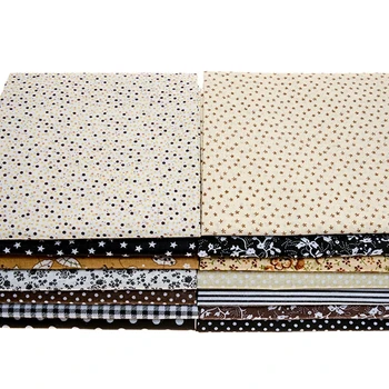 14 Buc/lot 50x50 Gri Imprimate Tesatura de Bumbac Cusut, Quilting Țesături de Calitate de Bază pentru Mozaic Manual Manual DIY Pânză