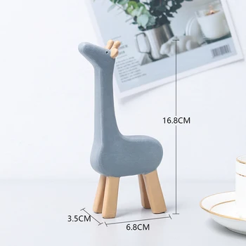 Nordic Creative Rasina de Artizanat Animal Decor Acasă camera Copiilor camera de zi Dormitor Desktop Podoabă Simplu Ornament Cadou