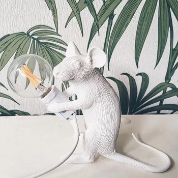 Rășină Rat Mouse-ul Lampă de Designer lampa de masa Copii, camera Copii, masa de Craciun lămpi art decor laterale pat lampă de masă