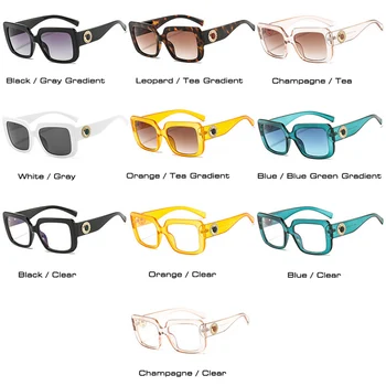 SHAUNA Cristal de Lux Retro Dreptunghi ochelari de Soare pentru Femei Brand Designer de Moda Pătrat Rame Optice