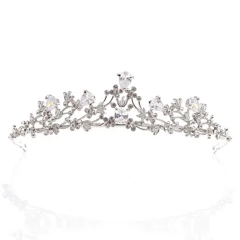 De lux Cristal Zircon Accesorii de Par de Nunta Tiara Coroana de Mireasă Nunta Diademe pentru Mirese Petrecere de Logodnă Diademe Bijuterii