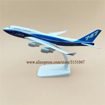 20cm Aliaj Metal de Prototip Aer B747 Boeing 747-400 companiile Aeriene Avion de Model de Model de Avion, Sta Aeronave Copii Cadouri