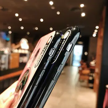 Pentru iPhone 7 8 X Plus Caz Camera 3D Blue Ray Telefon Acoperă Shell Coque Pentru iPhone XR XS Max 6 6S 7 8 Cu Suport Suport Suport