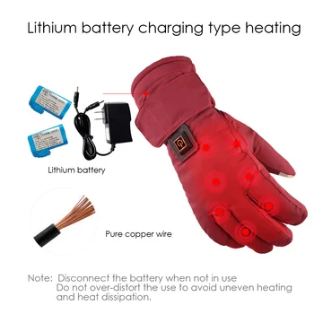 Femeile Electrice Incalzite Mănuși Impermeabile Temperatura Reglabila Litiu Baterie Mănușile În Aer Liber, Schi, Motocicleta, Bicicleta