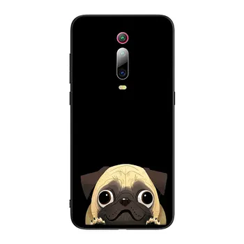 Drăguț Câine Pug amuzant Bulldog corgi Moale cu Capac de Silicon pentru Xiaomi Redmi Nota 8 7 6 5 Pro 8T 7A 6A 5A Prim Telefon Plus Caz