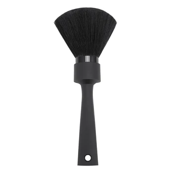 Perie De Păr Moale Frizer Păr Gât Duster Perie Negru Tunsoare Sweeper Cosmetice Make-Up Față Curățare Perii Cu Cap Negru Perie