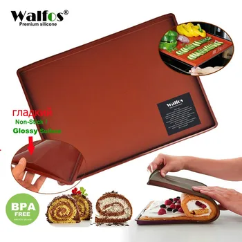 WALFOS 1 buc Non-Stick Silicon Cuptor Mat Rola Tort de Copt Mat Mat Funcționale de Copt Macaron Tort Pad Swiss Roll Pad Bakeware Bakin